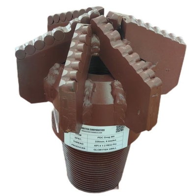 225 mm Drag Pdc Drill Bit 5 λεπίδες για την τρύπα πηγή νερού