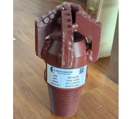 225 mm Drag Pdc Drill Bit 5 λεπίδες για την τρύπα πηγή νερού