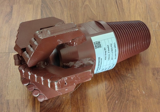 145mm Pdc Drag Bit Δόντια τρυπάνι σε σχηματισμούς βράχου ή πηγάδια νερού