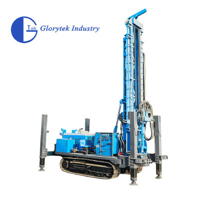 GL600S Crawler Water Well Drill Rig με διάμετρο 105-500mm 176kw κινητήρας ντίζελ και υδραυλική περιστροφική γεώτρηση