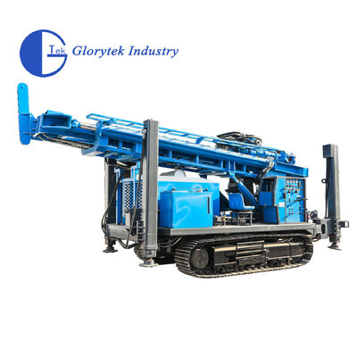 GL600S Crawler Water Well Drill Rig με διάμετρο 105-500mm 176kw κινητήρας ντίζελ και υδραυλική περιστροφική γεώτρηση