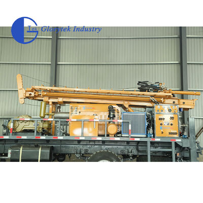 Full Hydraulic Dongfeng 4X4 Truck Borehole Drilling Rig, 500m Depth, 105-350mm Hole Size