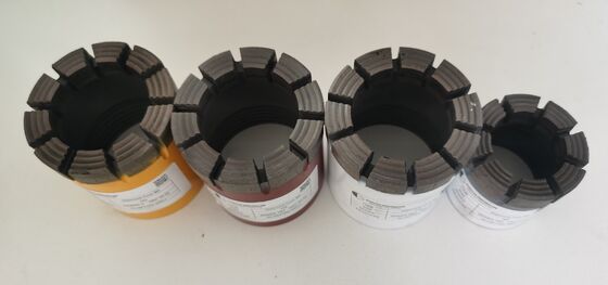 Πλήρης προδιαγραφή BQ/NQ/HQ/PQ Wireline Coring Diamond Core Bits με μακρά διάρκεια ζωής για την εξερεύνηση ορυχείων