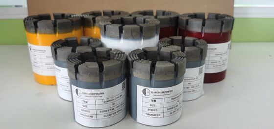 Πλήρης προδιαγραφή BQ/NQ/HQ/PQ Wireline Coring Diamond Core Bits με μακρά διάρκεια ζωής για την εξερεύνηση ορυχείων