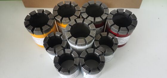 Πλήρης προδιαγραφή BQ/NQ/HQ/PQ Wireline Coring Diamond Core Bits με μακρά διάρκεια ζωής για την εξερεύνηση ορυχείων