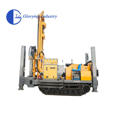 Full Hydraulic GL180R Rubber Crawler Type Water Well Drill/Drilling Rig For 180m Depth